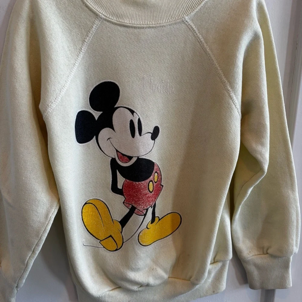 The Walt Disney Company Velva Sheen Mickey Mouse Vintage 80's Youth Sweatshirt